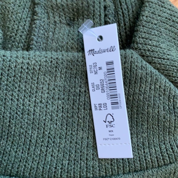 NWOT Madewell Mockneck Button-back Top - Picture 10 of 12